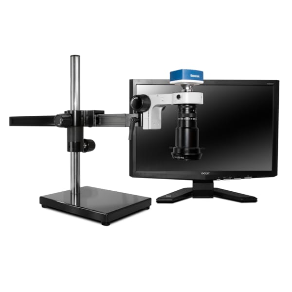 Macro Digital Inspection System With Polarized LED On Gliding Stand